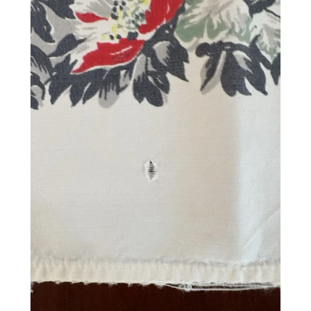 Vintage Tablecloth 1950's California Hand Prints 45